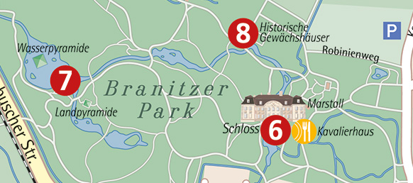 Plan Schlosspark Branitz