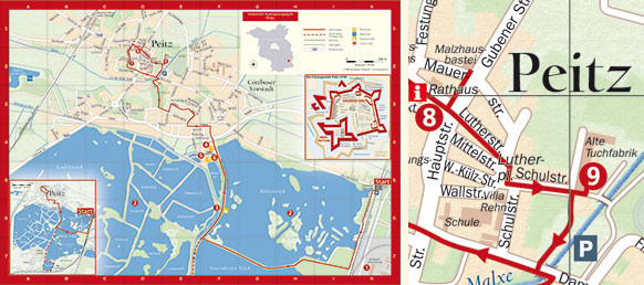 Stadtplan Peitz