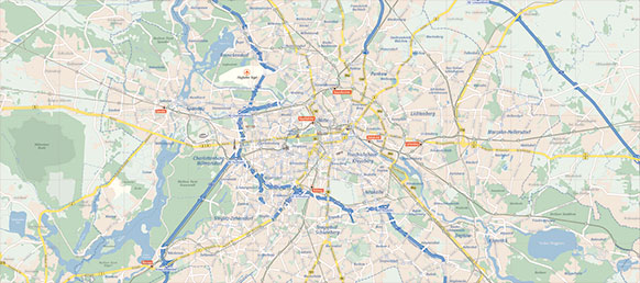 Übersichtskarte Berlin Stadtplan
